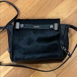 Botkier Black Fur Crossbody Handbag
